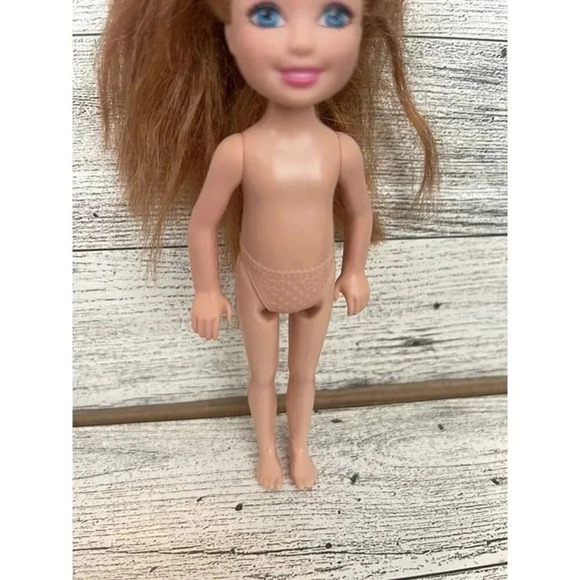 Barbie Chelsea Doll Light Brunette Hair Nude 8” - Picture 3 of 5